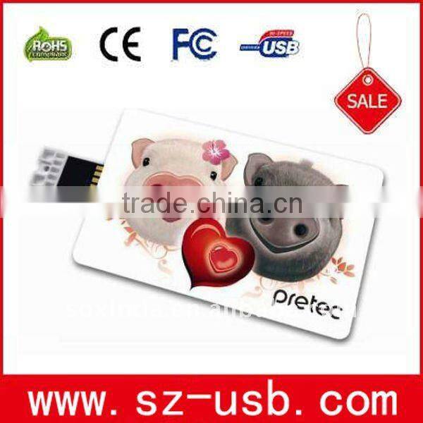 Colourful promotion credit card usb flash drives
