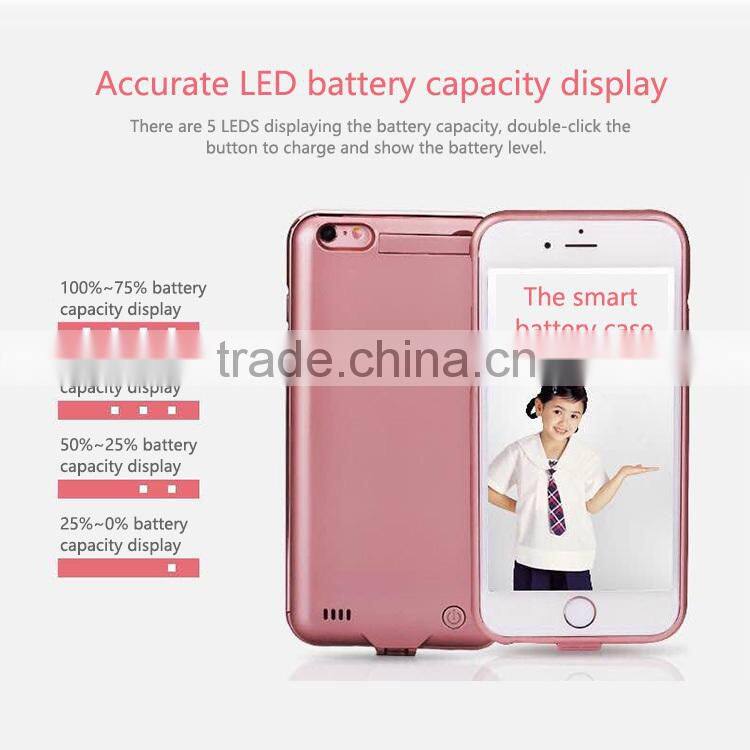 Alibaba china Back up rechargeable battery case for iphone 6
