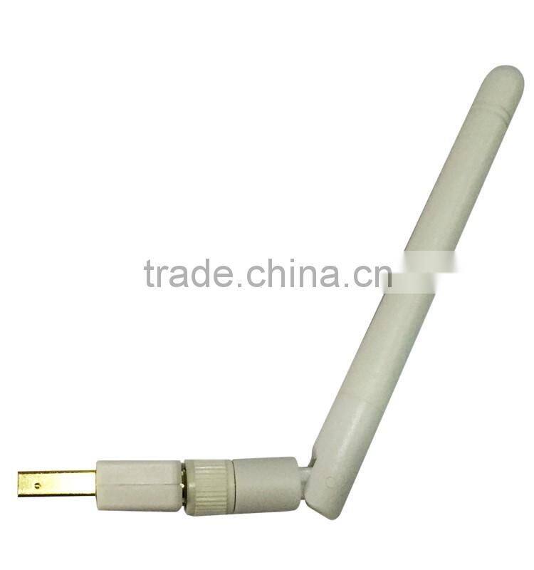 150m usb mini wireless network card ralink rt5370 with high gain antenna