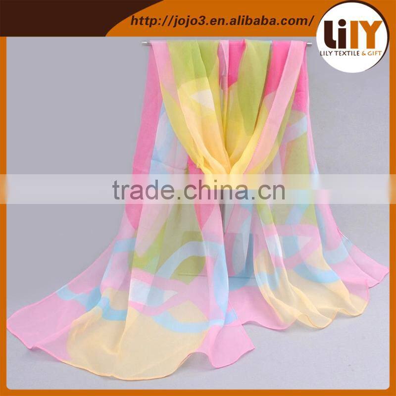 Scarf Other Scarves Shawls digital printing polyester scarf S6214