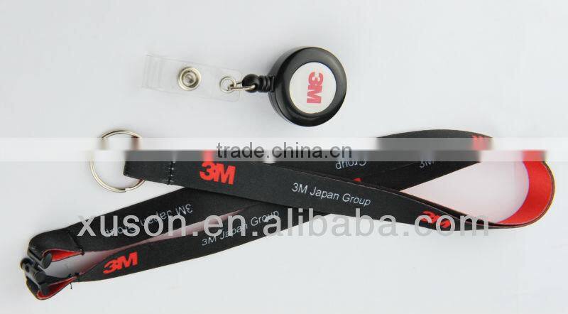 Oval shape retractable magnet badge older for card holder with belt clip and key ring