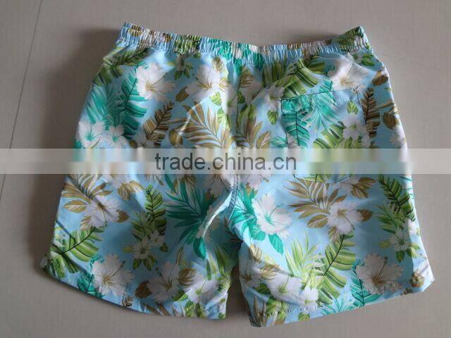 Floral Printing Colorful Hawaiian Shorts