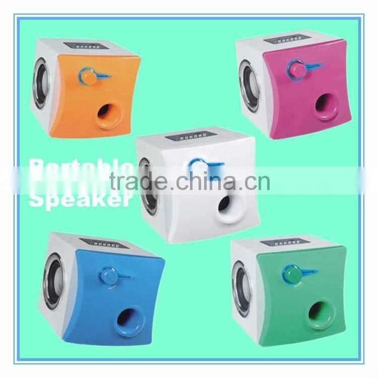 Mini Speaker RX-20 for ipone,ipod, PSP,MP3,MP4,nokia,blackbarry, laptop, PC computer with USB/FM/'SD