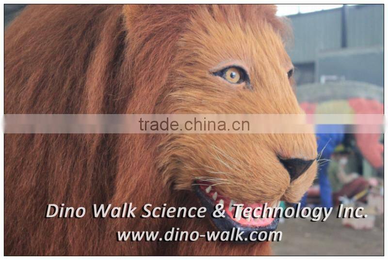 Life size animatronic robot animal lion