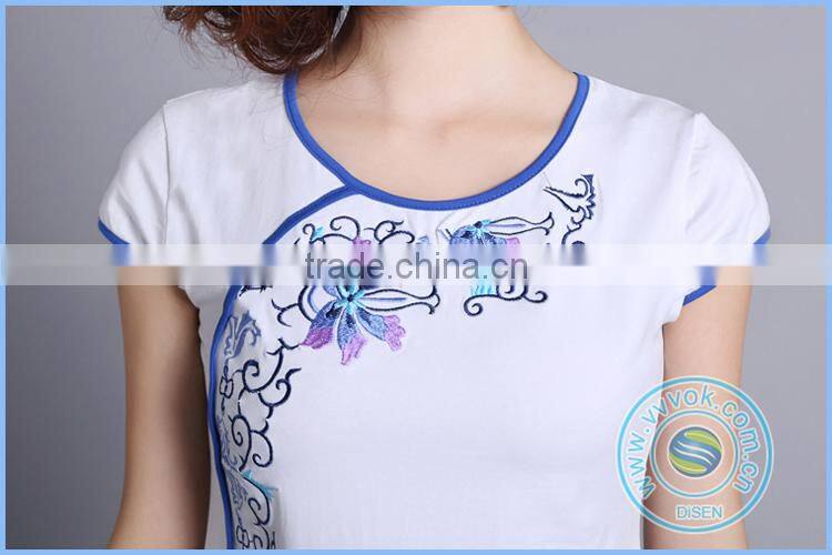 Tubular embroidery machine