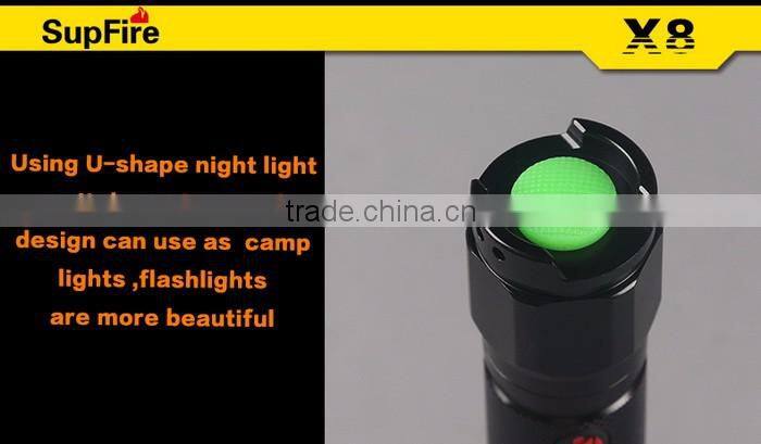 Supfire X8 Rechargeable Flashlight 10w Led Waterproof Torch