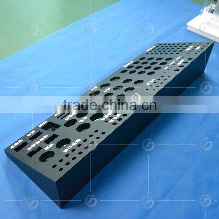 Modern customized acrylic display,black makeup case foe 3ce products