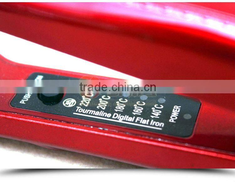 Professional 2 in 1 hair straightener flat iron and curling irons LED display 2.5 meter 360 power cord SY-891