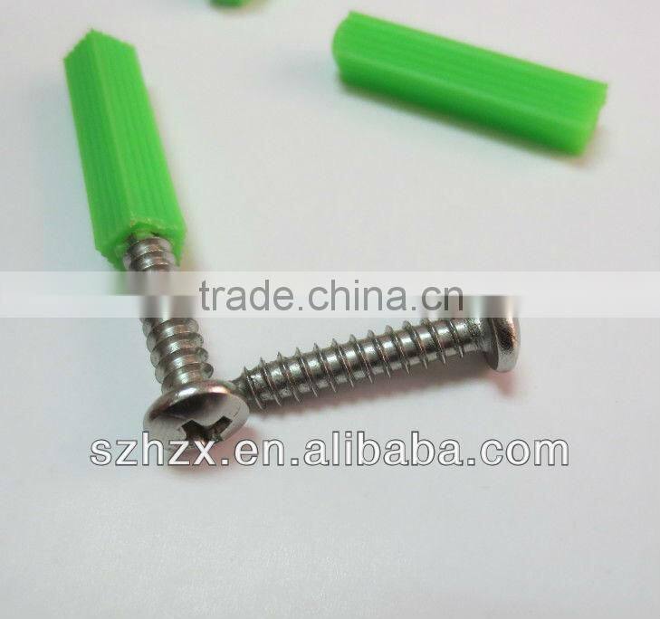 Plastic expansion wall nails expand plugs