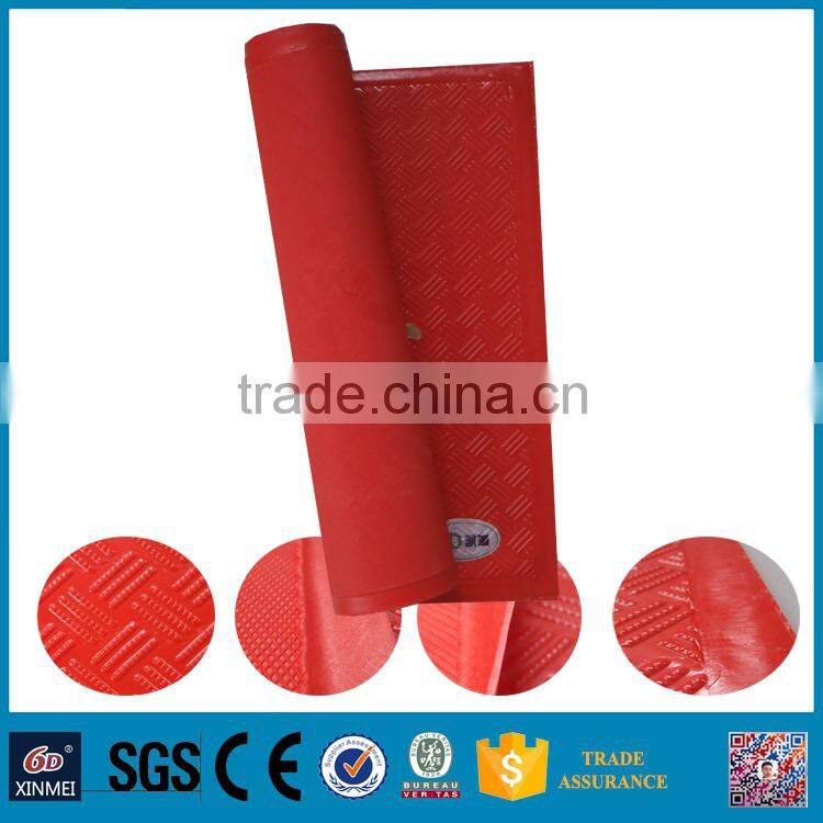 6D xinmei red rectangle rubber mats manufactured in China 50*70cm