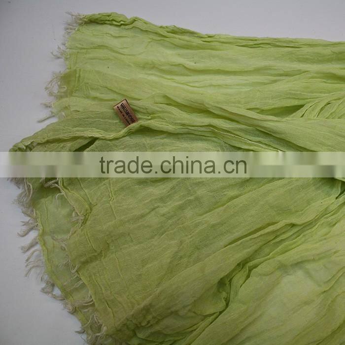 hot selling spring and autumn monochrome 100 cotton scarf