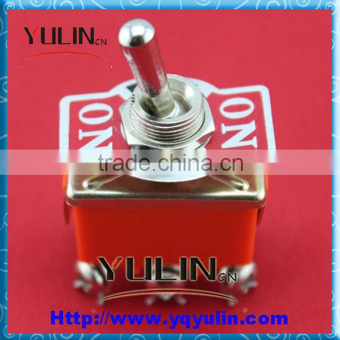YULIN 1322 6Pins Screw Terminal 6Amp Mini ON-OFF-ON Toggle Switch