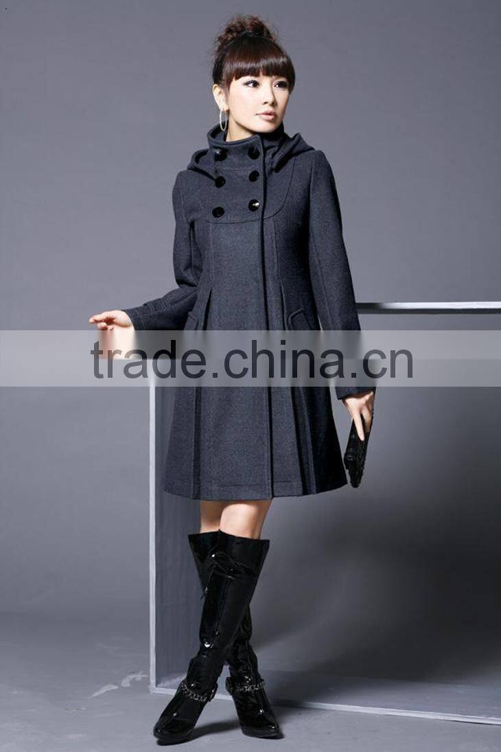 2014 Women's New Cotton-padded Slim MD-LONG Loose Coats Overcoats Parka