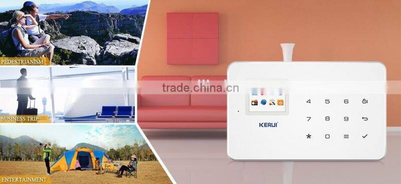 New KERUI G18 with gas detector and HD wireless camera wireless gsm alarm system
