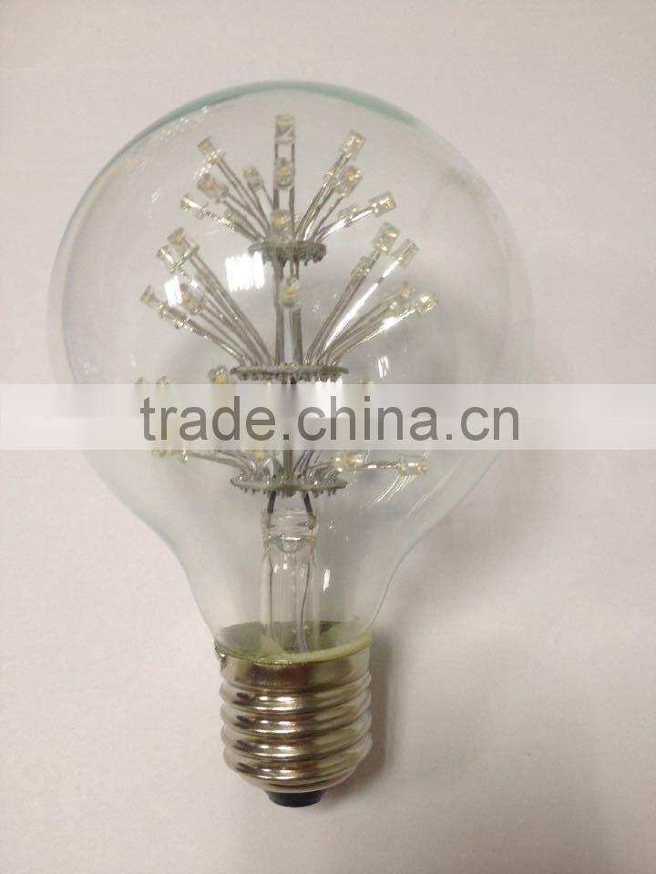 vintige retro G80/G95/G125 3W 2W Edison style bulb led start lamp decortion cafe bar