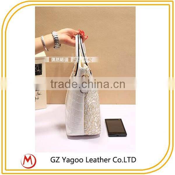 bud silk leather hangbag set auger single shoulder bag cross body bag