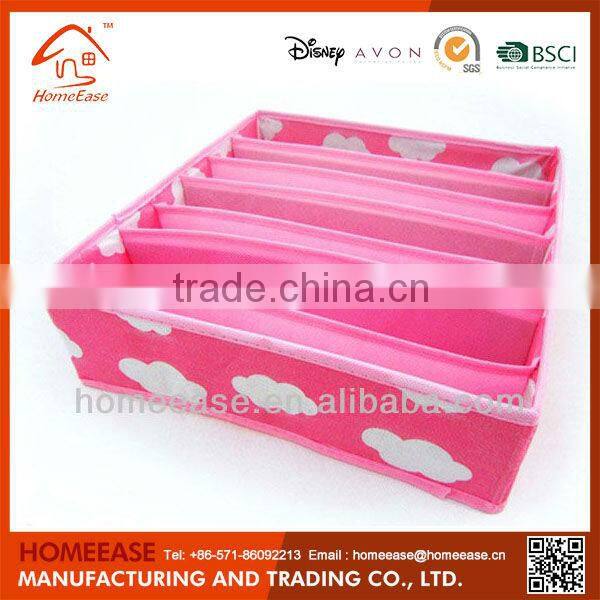Hot sale collapsible foldable storage box removable dividers
