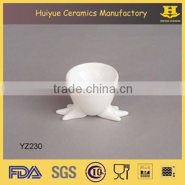 factory direct customize ceramic egg cup, cap shaped egg cup