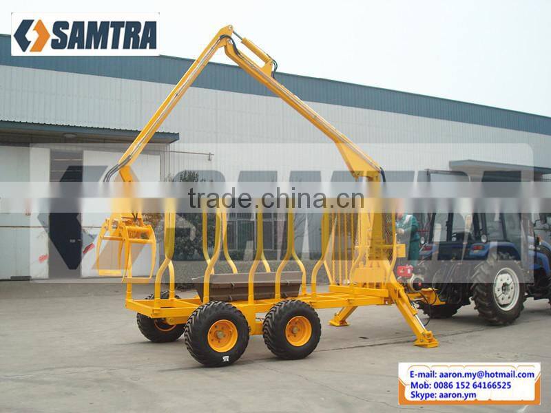 ZM8006 Log Trailers with Grapple, Forest Trailer