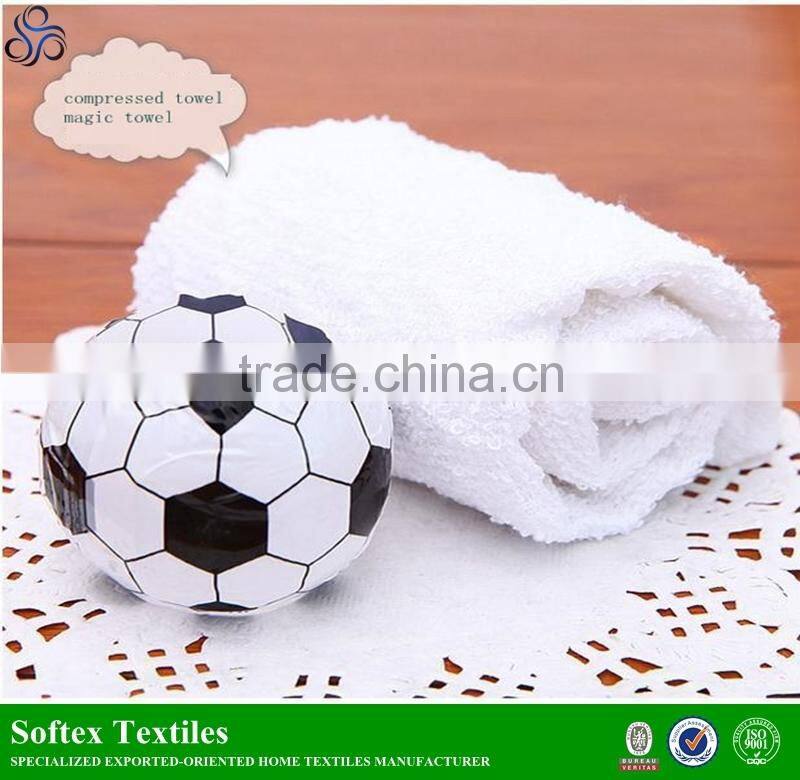 100% cotton magic compressed towels,ball shape compressed towel