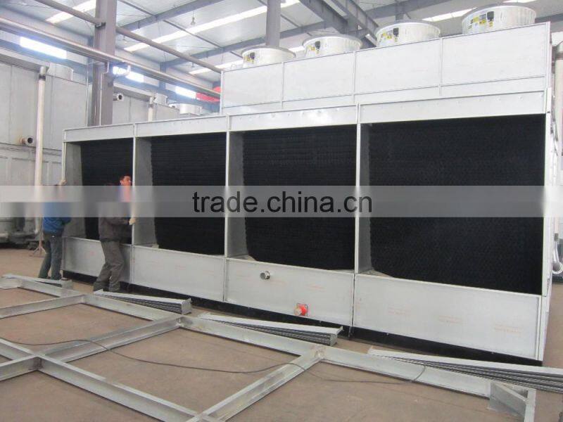 mixed flow series closed cooling tower