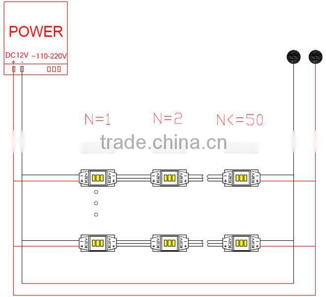 shenzhen manufacture sell 3 3014 mini led module light for letters