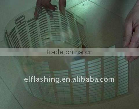 mix color EL Car Sticker