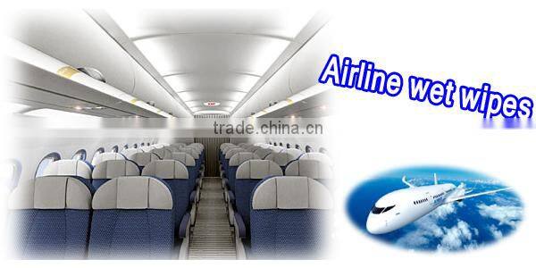 2015 new products Airline Individual Packing Wet Wipes,wet tissue, cleaning wipes