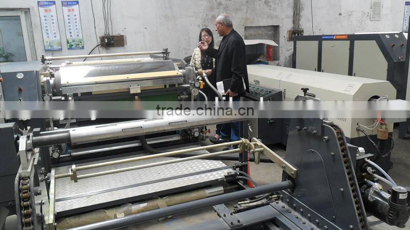 Hot melt adhesive fabric extruder laminating machine factory supplier