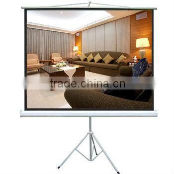 50"-110" Matte White Portable Tripod Projector Screen/Outdoor Projector Screen
