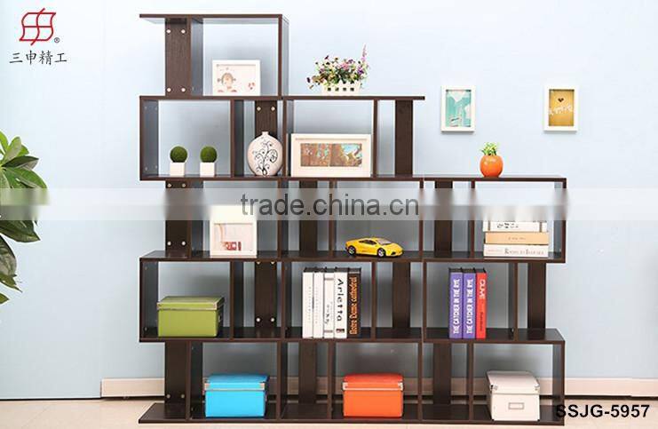 2015 new design Panel Modern wodden children Book Shelf