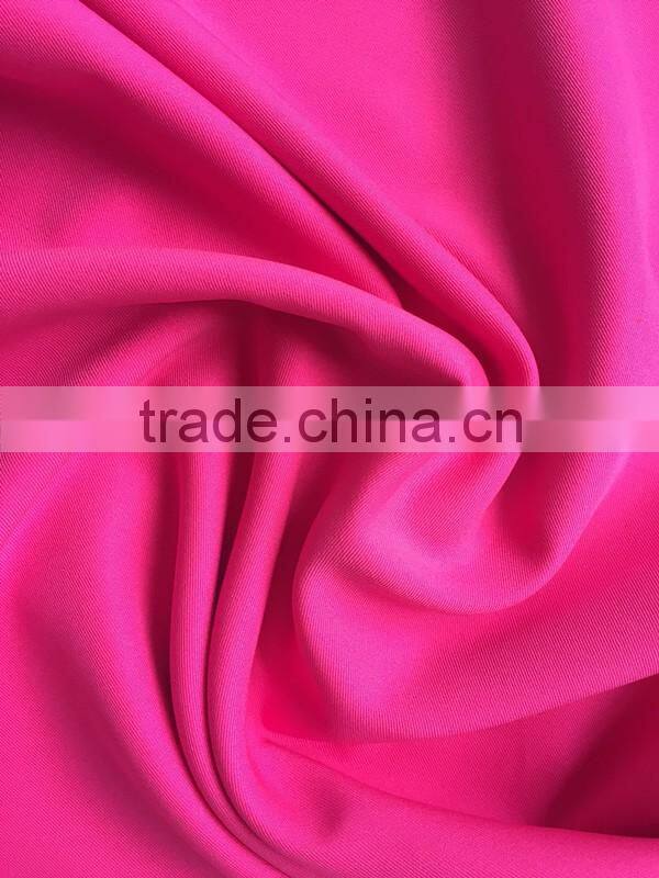 100%polyester stretch fabric 1/2 twill for trousers and pants
