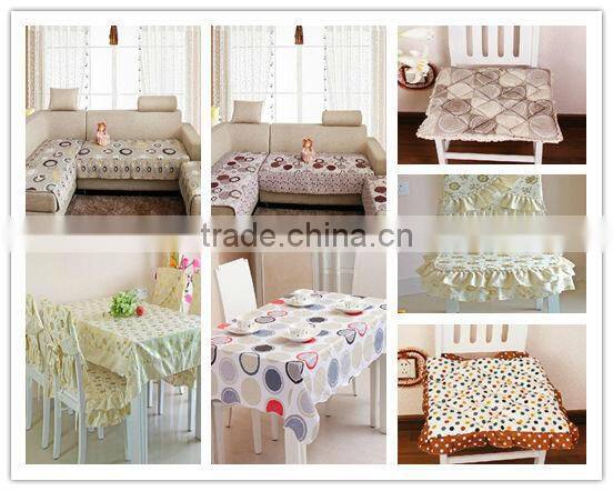 hot selling polyester mini matt circle printed fabric for table cloth