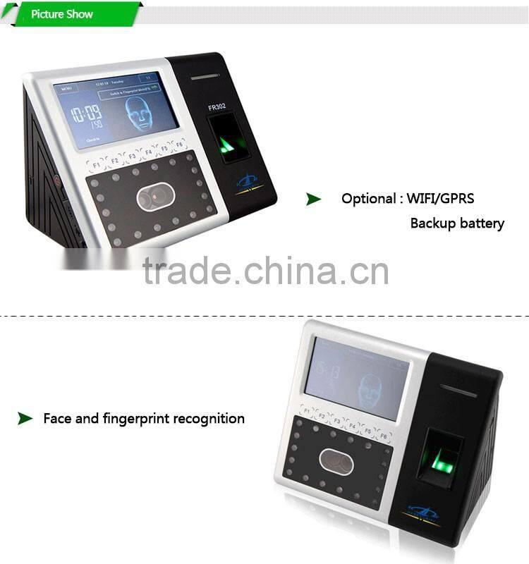 2016 Hot Sale Free SDK ZKsoftware Turkish Language Facial & ID Card Identification Time Recorder (HF-FR302)