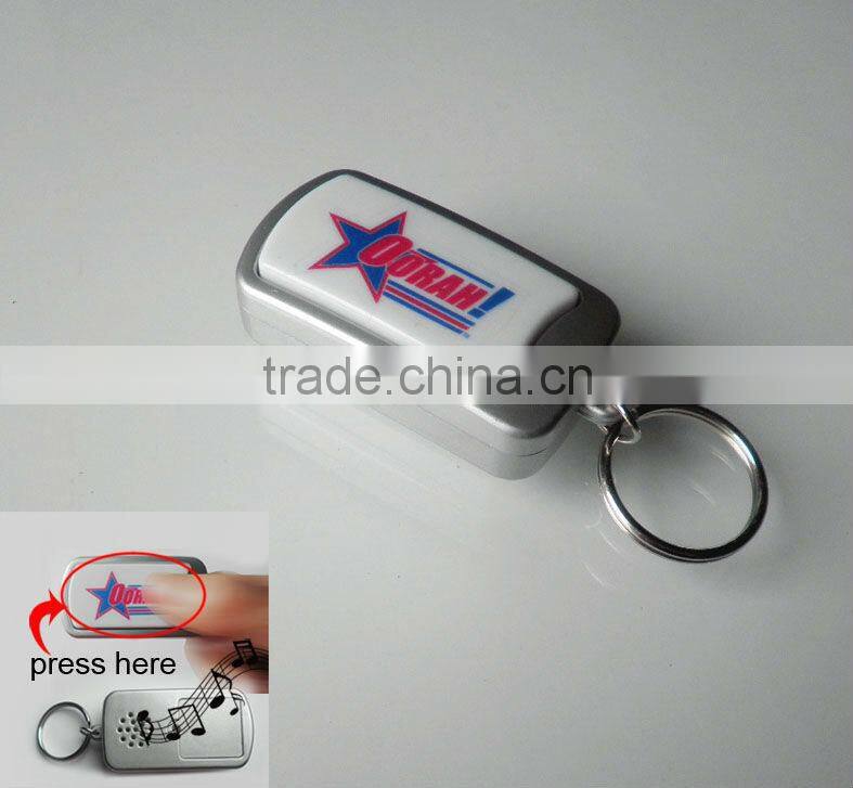 ABS plastic pre-record talking button Keychain For promotion gift