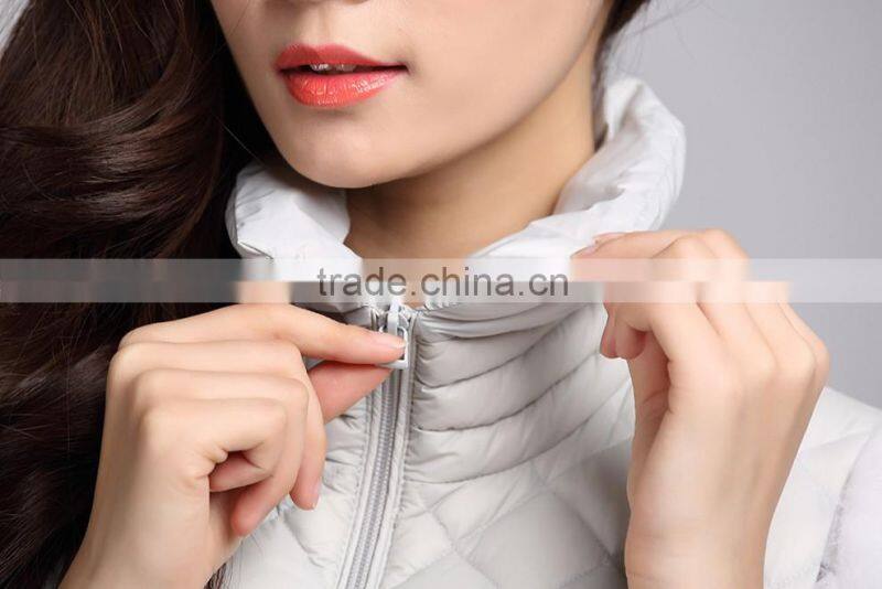 custom women down winter vest of Windproof 6058