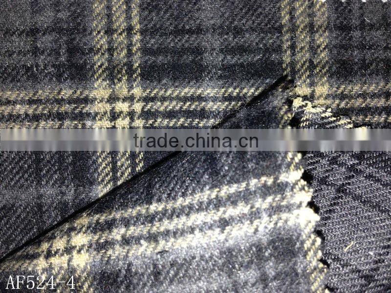 16s peached yarn dyed cvc fabric for clothing,shirt with ready bulk