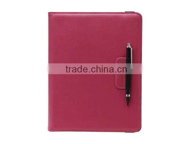 360 degree rotation pu leather case for ipad 2/3