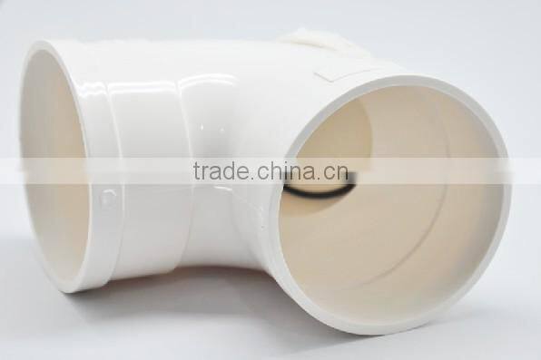Low price pvc 90 deg elbow with port