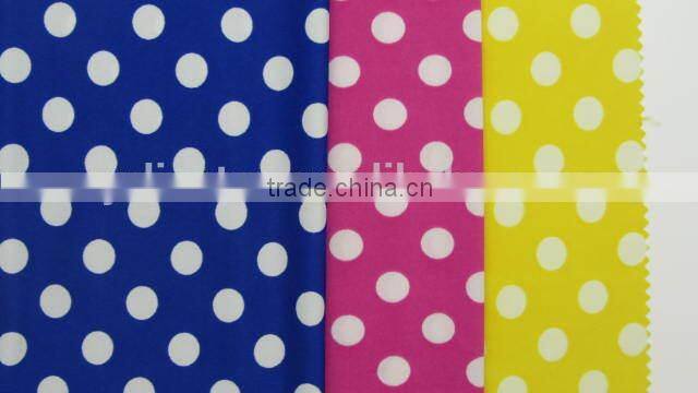 african lace fabrics denim white dot on rose red poly milk fiber fabric Spandex Fabric 4way strentch