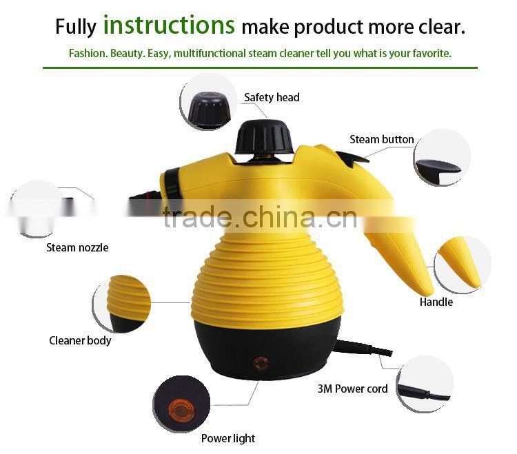 3.2bar steam cleaner with 9 parts