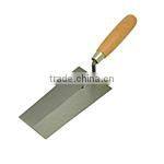 Carbon Steel Trowel with Wooden Handle , Drywall and Plastering Tools
