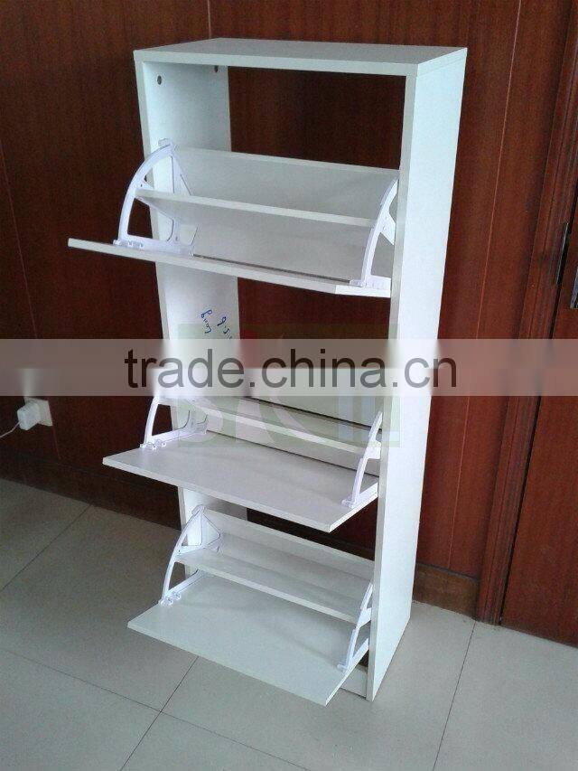 three doors wooden shoe cabinet from china