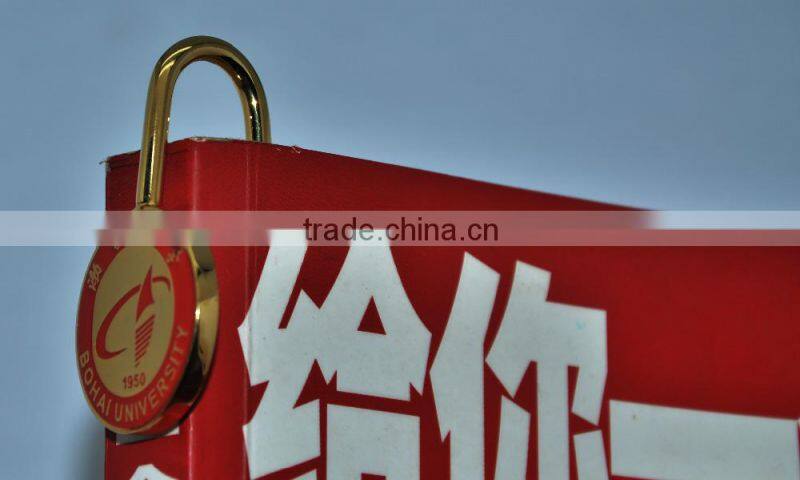 Red round head soft enamel Metal bookmark for souvenir