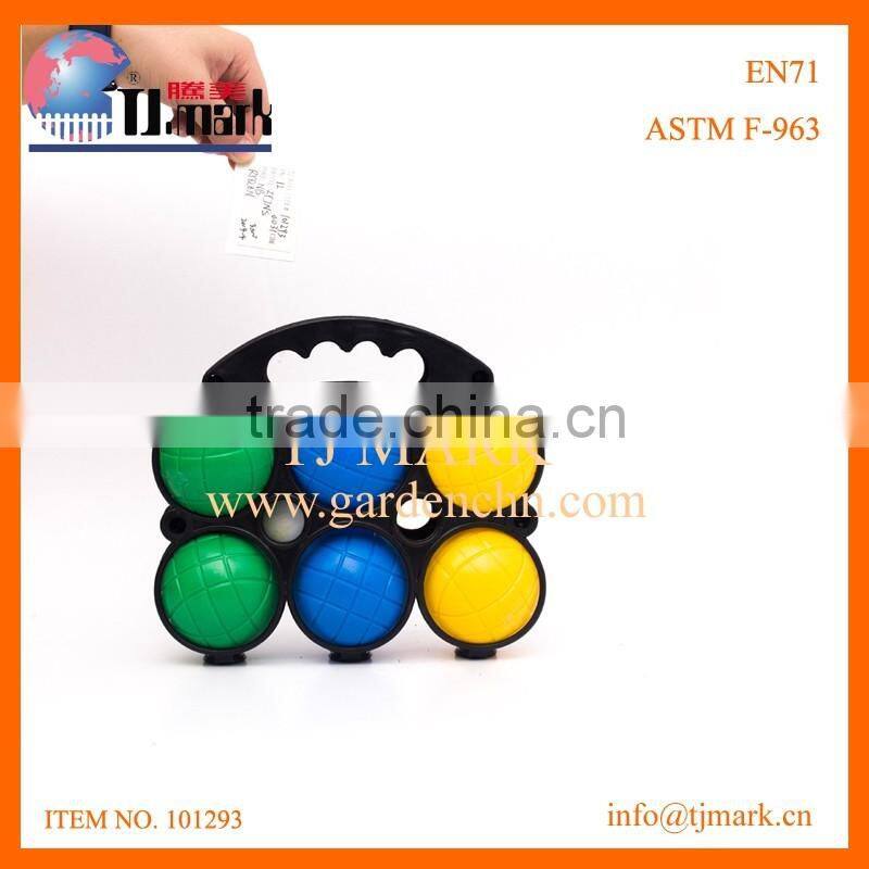 Hot sale 6pcs metal petanque boules garden game toy