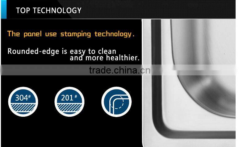 Industrial commercial SUS 304 stainless steel kitchen sink cabinet triple bowls laundry sink cabinet for hotel restaurant wash