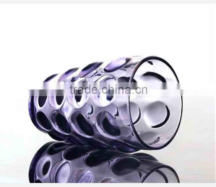 lead-free hand made round color change drinking glass