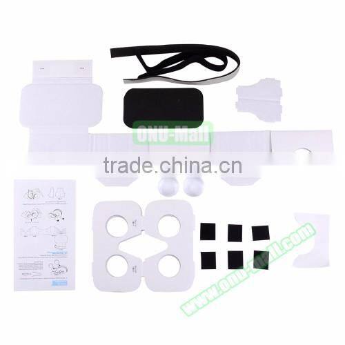 Clearance Sale 1.0 VR Box for 4 to 6 inch Smartphones, DIY Cardboard 3D Video Glasses