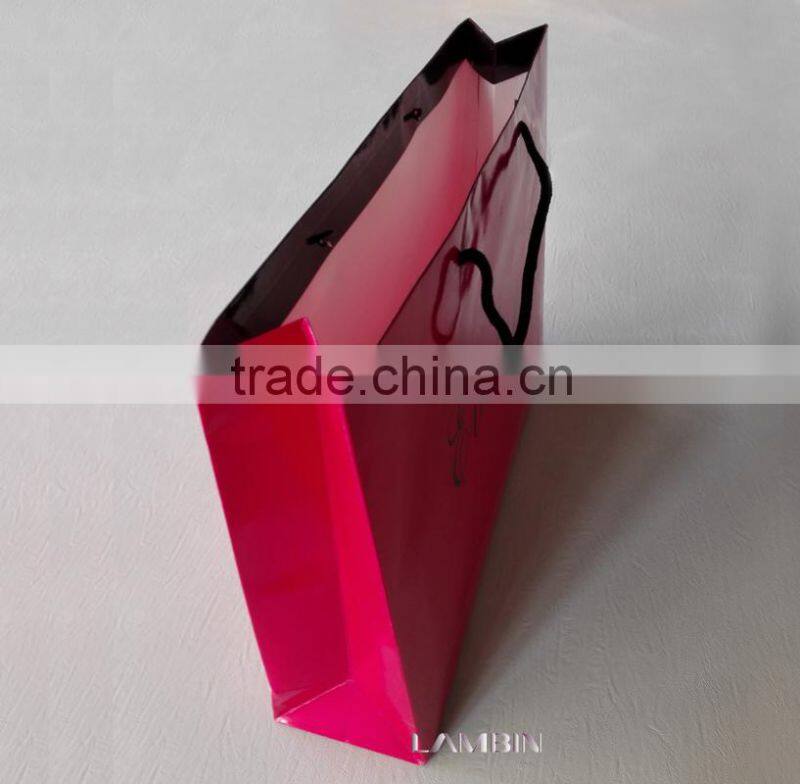 Top quality paper hand bag for fashionable wool women swearter