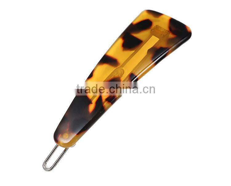 Handmade jewelry mix color acrylic hair clips fashion hair accessory for kids